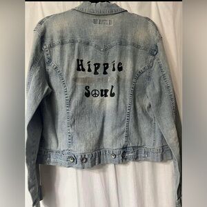 Vintage XL Hippie Soul jean jacket
